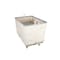 Steele Canvas Basket 14 BU Permanent Truck Natural Canvas w/Grey Vinyl - 4in Casters 9214CNATVGRYW4 - alternate 3
